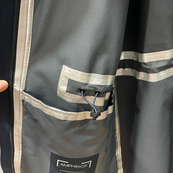 Geox Amphibiox Midnight Blue Women Jackets - Picture 15 of 16